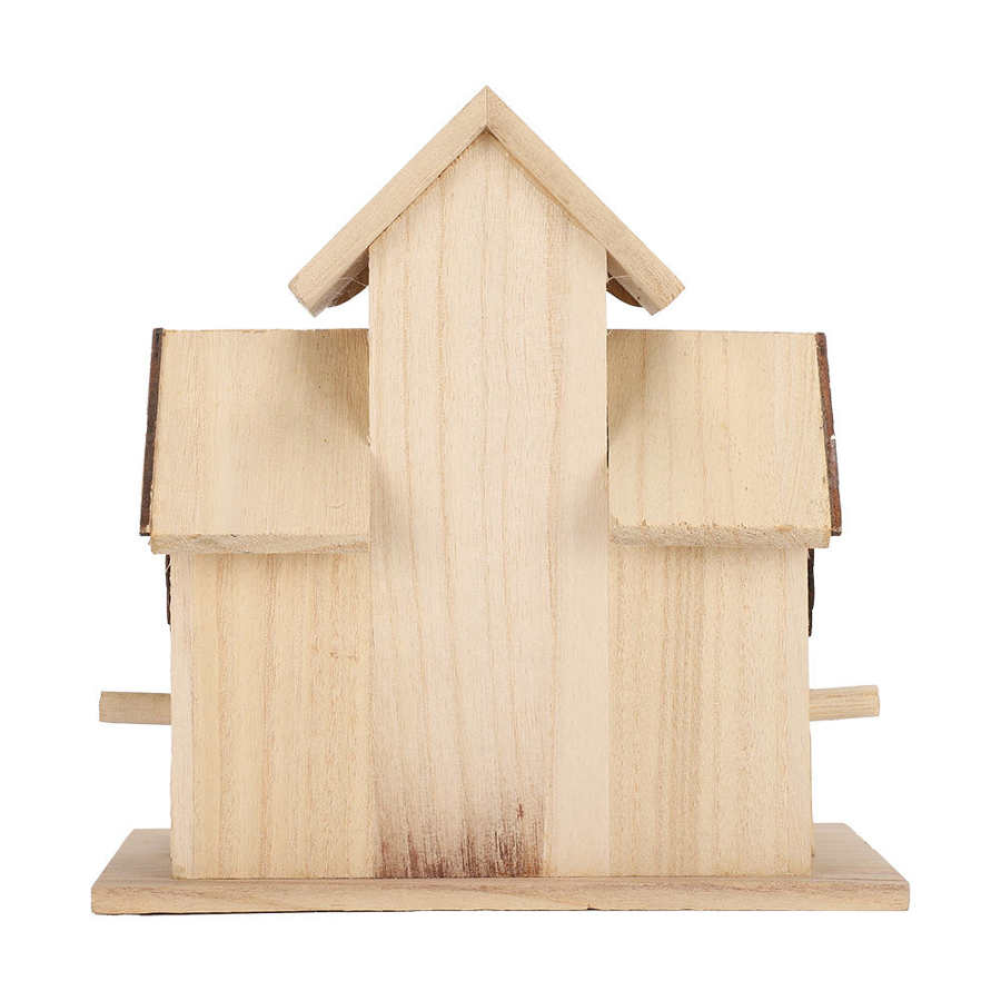 Wooden Bird Cage Natural Parrot Bird House Outdoor Garden Decoration Hanging Bird Nest Breeding Birdhouse