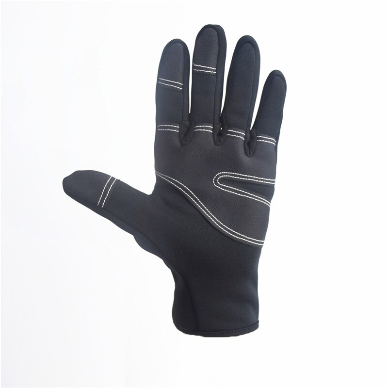 Touch Screen Pu Lederen Handschoenen Outdoor Sport Handschoenen Voor Mannen Vrouwen Winter Thermische Windstopper Waterdichte Handschoenen Guantes Luva