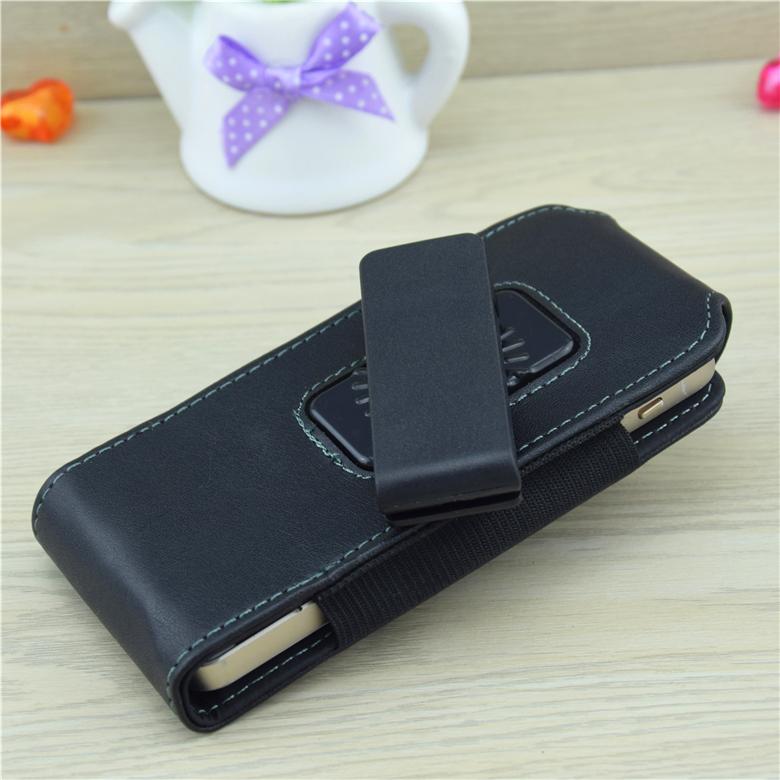 HATOLY pour iphone 8 Plus étui 360 rotatif ceinture pince étui à rabat en cuir Vertical housse pour 5.2-6.1 "téléphone accessoires <