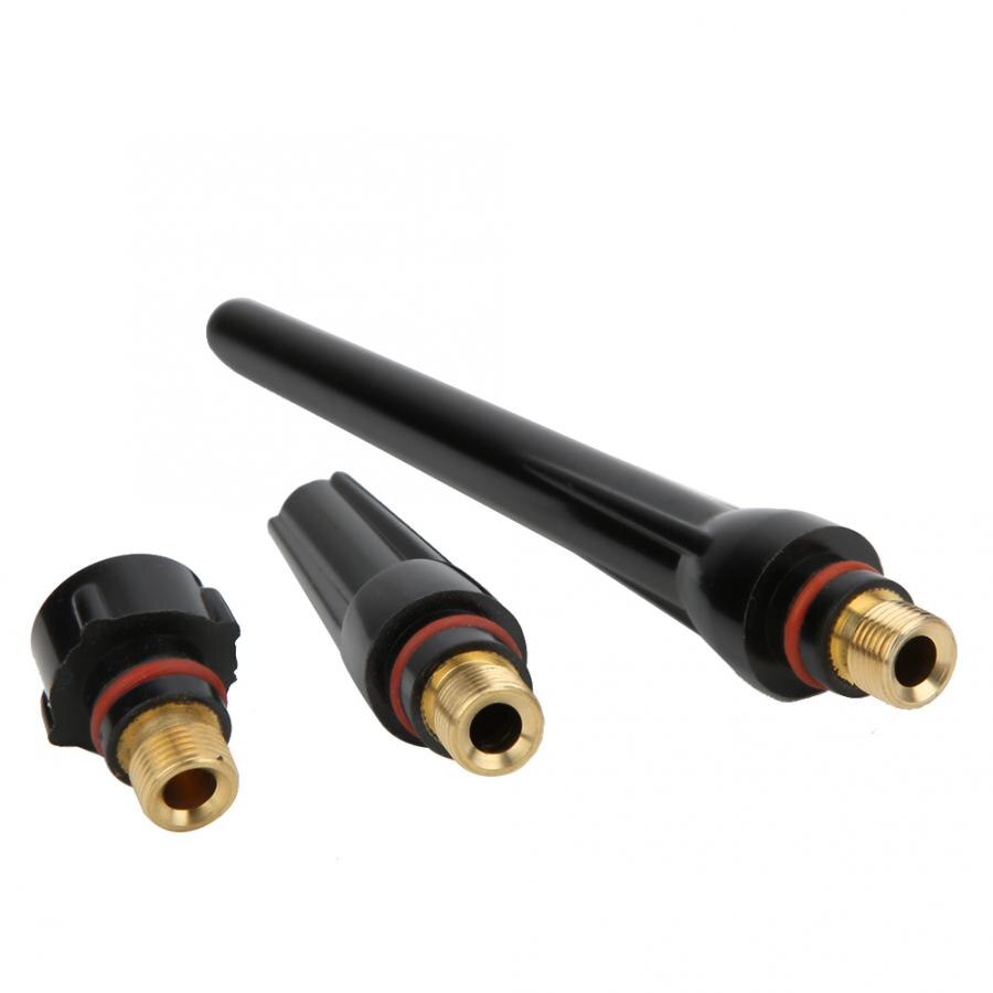 10Pcs Tig Keramische Cup Tig Alumina Nozzle Collet Body Back Cap Voor WP-17/18/26 Tig Lastoorts Onderdelen WP26 Collet Body