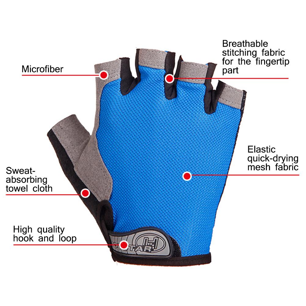 1 paar Half Vinger Handschoenen Fietsen Handschoenen Anti Slip Mountainbike Handschoen Outdoor Sport Fietsen Levert