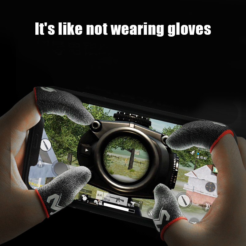 Elastic Touch Screen Finger Sleeve Seamless Breathable Anti-Sweat Finger Cot for Mobile Phone Game GDeals