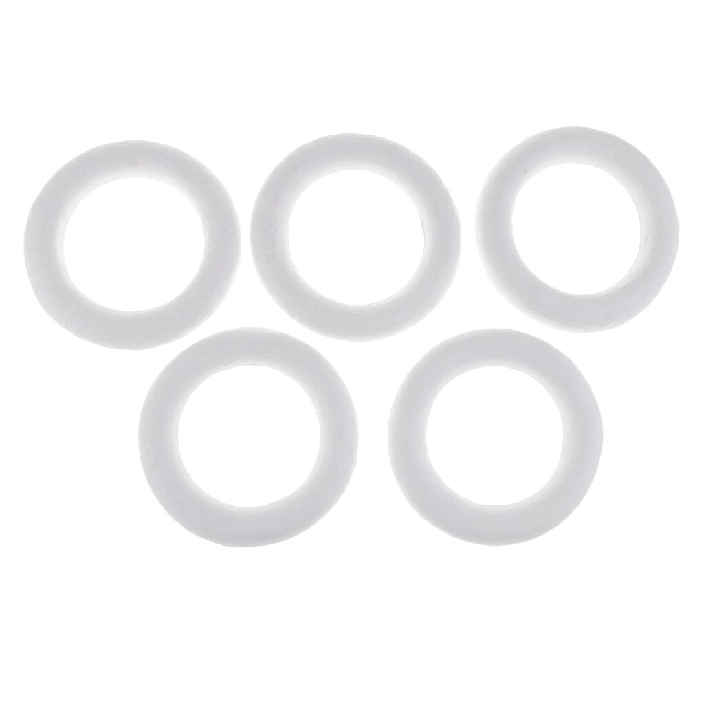 5 Piece 11cm Blank White Round Circle Shape Polystyrene Styrofoam Foam Material For Art Crafts Handmade Ornament Model Toys