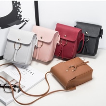 Kleine lederen schoudertas voor vrouwen mode vrouwelijke telefoon purse mini crossbody messenger bags pouch voor dames meisjes