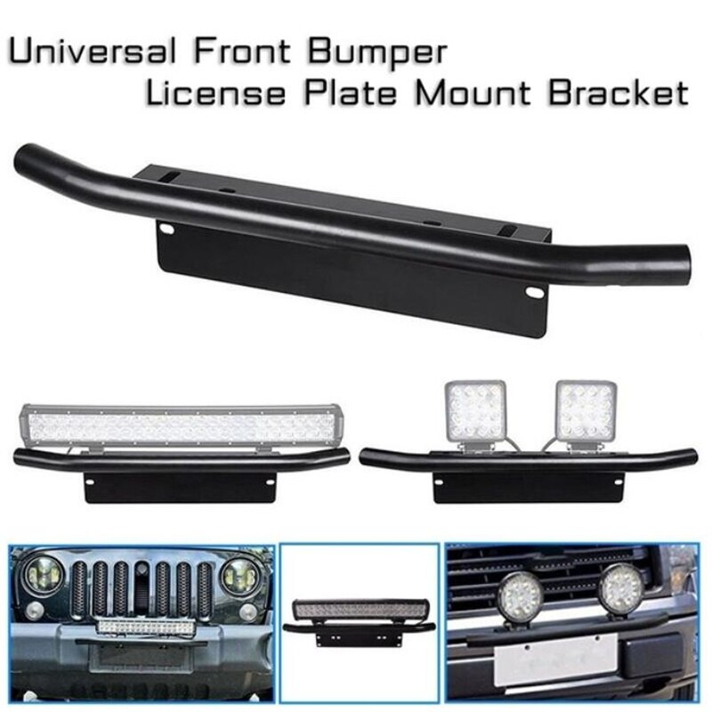 23Inch Auto Voorbumper Nummerplaat Beugel Aluminium Bull Bar Stijl Houder Voor Duiken Light Bar Truck Suv