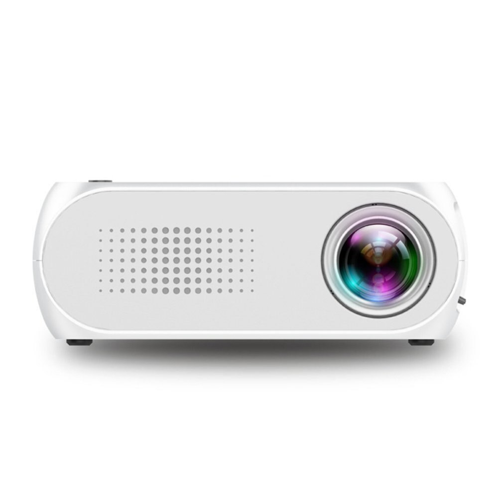 Yg320 White Mini Portable Led Projector Usb Hdmi Home Cinema Projector for Mobile Phone Home Theater for US Plug