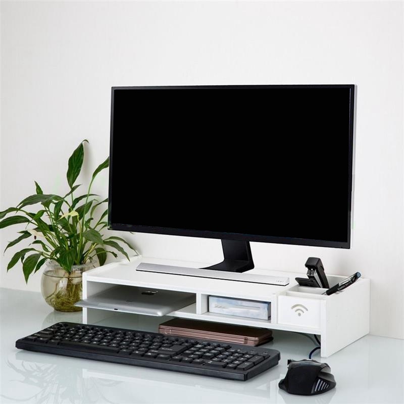 Multifunction Desktop Monitor Stand Computer Screen Riser Desk Organizer Laptop Stand Desk Holder for Notebook Tv