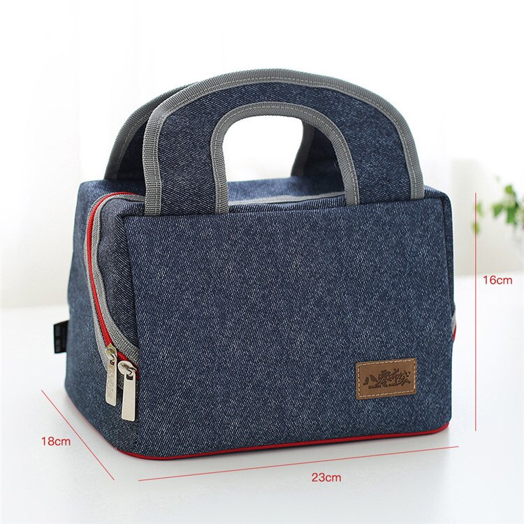 Mittagessen Tasche Neue Thermische Isolierte Lunch Box Tasche Kühltasche Bento Beutel Mittagessen Behälter Schule Lebensmittel Lagerung Taschen