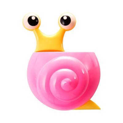 Support mural de rangement en forme d'escargot | Mignon Kawaii abeille et escargot, support mural pour brosse à dents, étagère de salle de bains, organisateur pour l'entretien ménager, ventouse forte,: 07