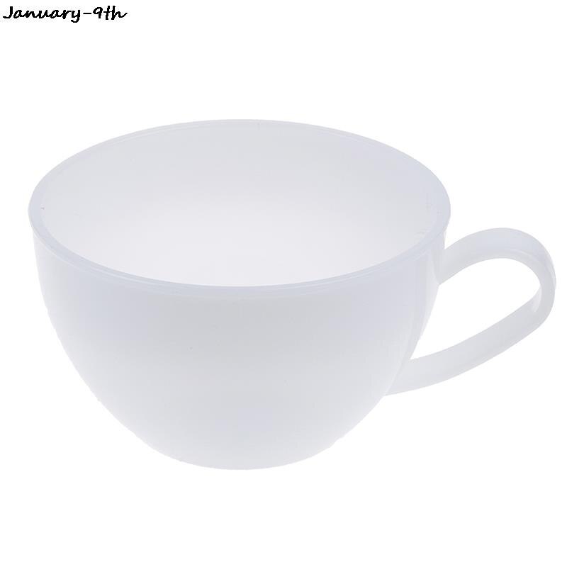 Cuenco de mezcla de plástico colorido personalizado, utensilios de cocina para hornear y cocinar, cuenco de mezcla de colores decorativo: Blanco