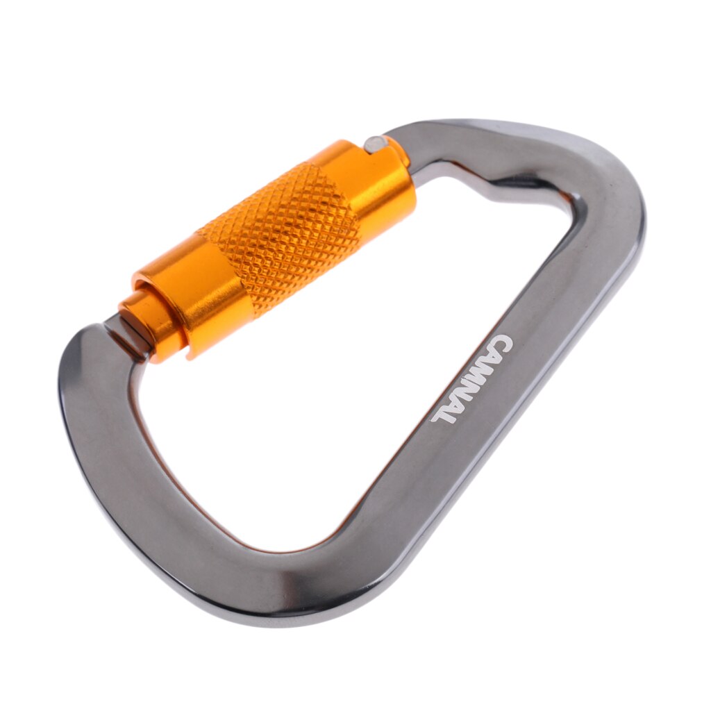 25KN Twist Gate D Karabijnhaak Auto Vergrendeling Karabiner Voor Rotsklimmen Alpinisme Valbeveiliging-Ce Gecertificeerd