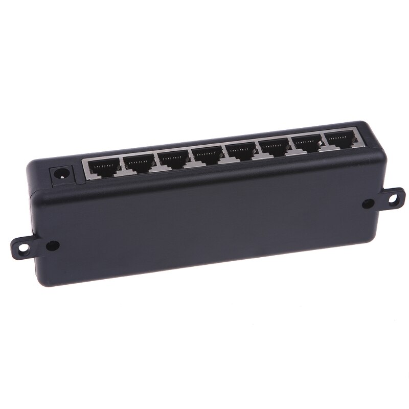 Inyector POE de 8 puertos para cámaras IP de vigilancia CCTV, adaptador de alimentación sobre Ethernet 77UB