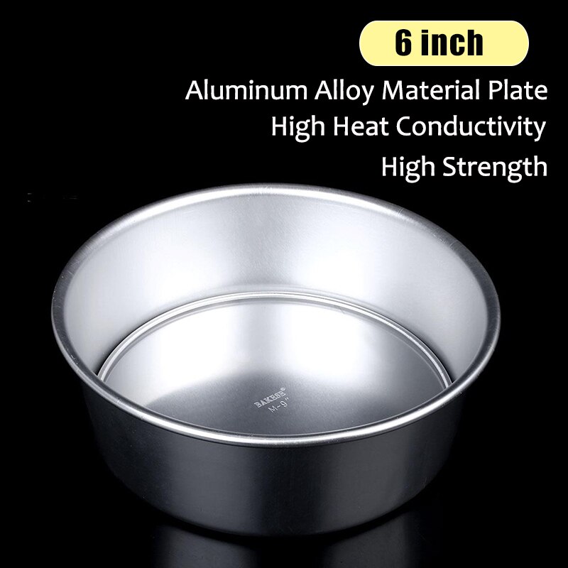 6 inch Alloy Removable Bottom Round Cake Baking Mould Pan Tin Mold Bakeware Tray*