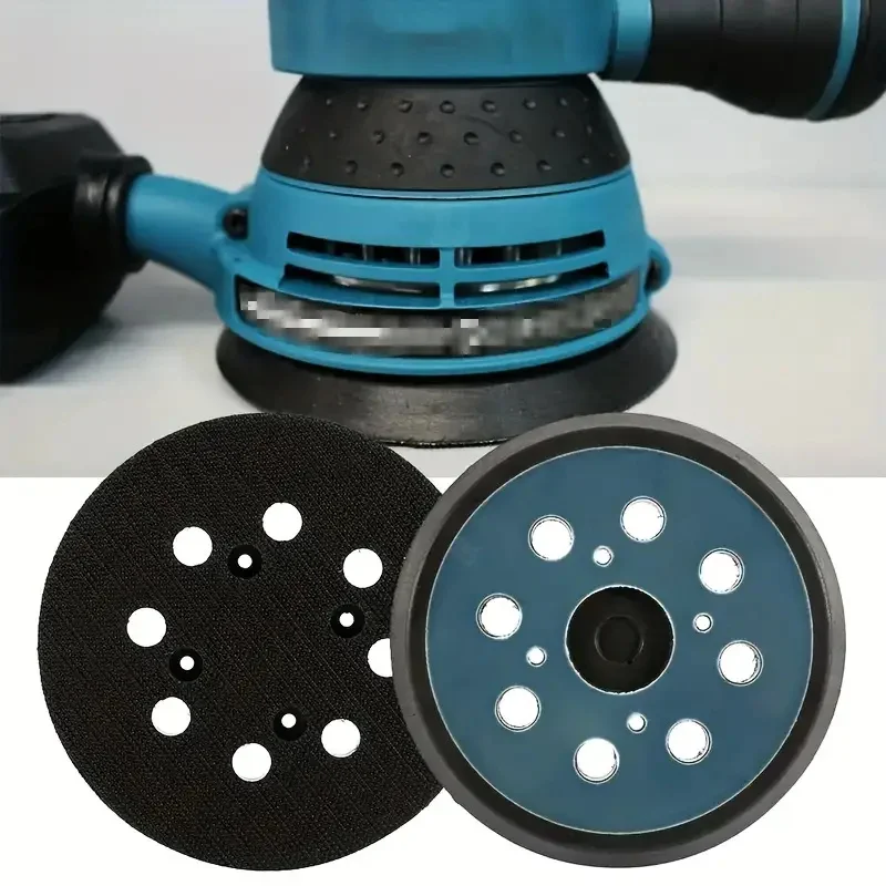 125mm 5- tums slipplatta med 8- hål, slipskiva med kardborre, slipplattor för elektrisk orbitalslip, polering