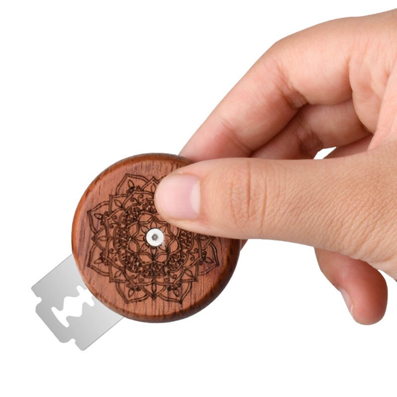 1Pcs Kitchenware Bread Scoring Cutter Portable Round Shape Baking Tool Wooden/Metal Non-slip Decorative Pattern Kitchen DIY Mold