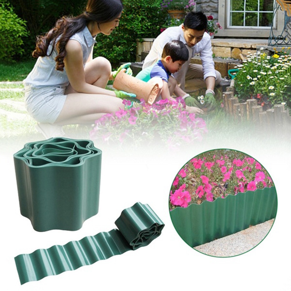 Garden Lawn Edging Strip Flexible Plastic Decoration Border Courtyard Fence DIY Garden Fence Decorative