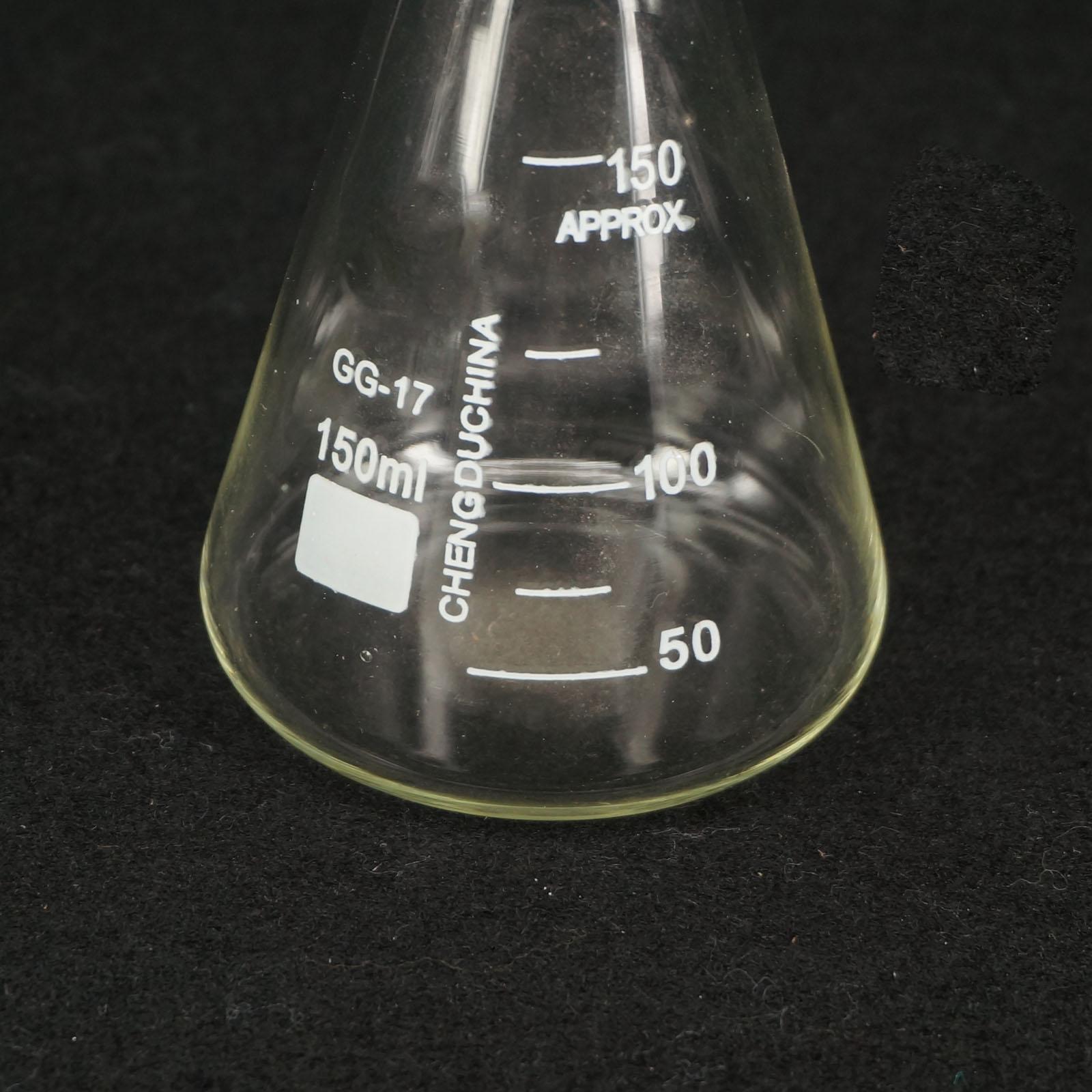 150ml Lab Borosilicate Glass Erlenmeyer Conical Flask with Ground-in Stopper