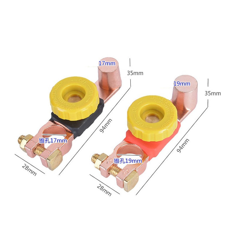 Battery Disconnect Switch Battery Link Terminal Quick Cut Off Switch Cut Master Brass