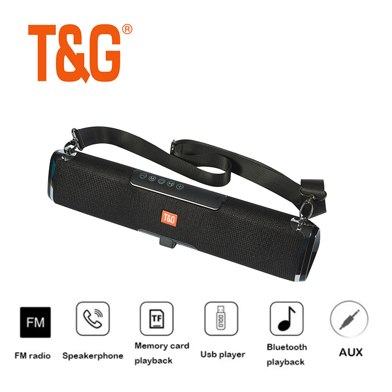 TG178 Draagbare Bt Speaker Geluid Kolom Music Center Solar Power Bank Speaker Waterdichte Home Theater Handsfree Fm Tf Aux Audio