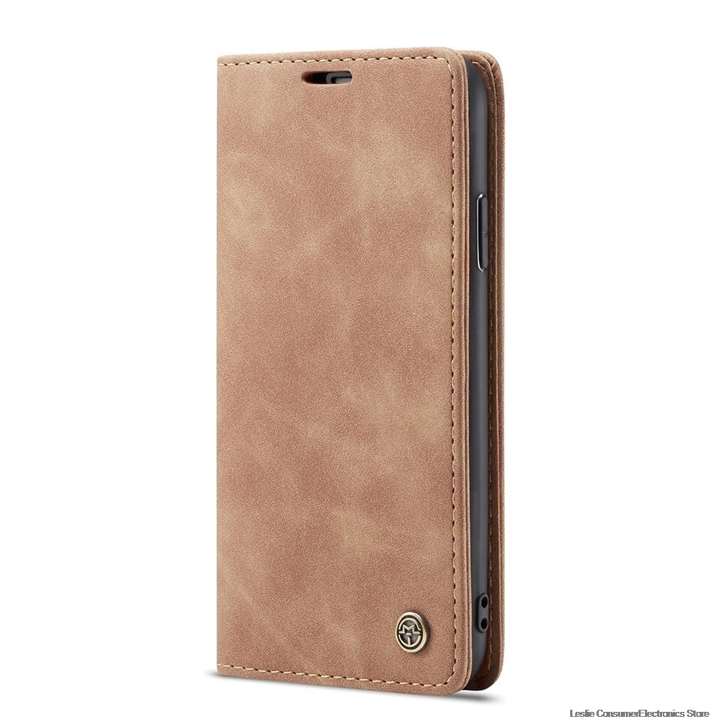 Ultra-Thin Business Wallet Mobile Phone Case Fashionable Mobile Phone Wallet Holster For Iphone X/Xs Protective Skin Case Cover: brown