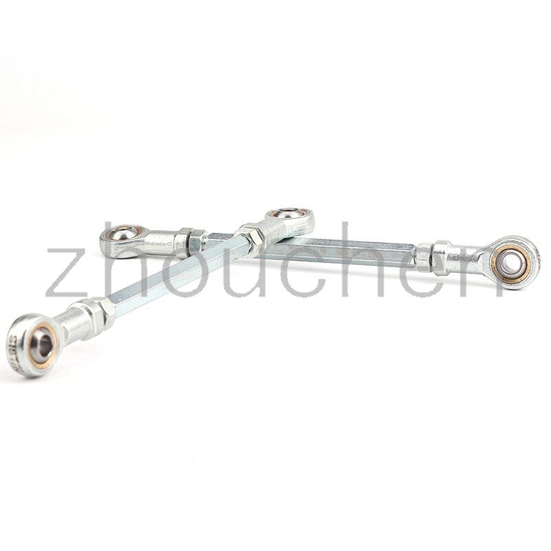 Adjustable ATV Steering Shaft Tie Rod Rack Kit L&amp;R Hand Tie Rod Ball Joint for ATV Quad Go Kart Modified ATV 120mm Retrofit