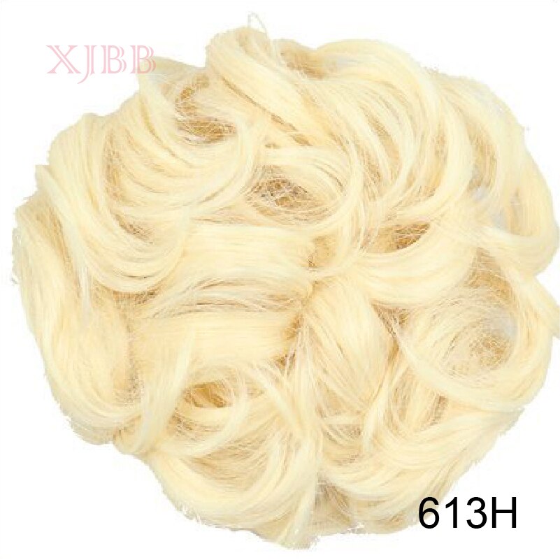 XJBB sznurek krótki syntetyczny przyrząd robić koka z włosów elastyczna gumka Chignon kręstożek kok peruka treska dla kobiet: 613H