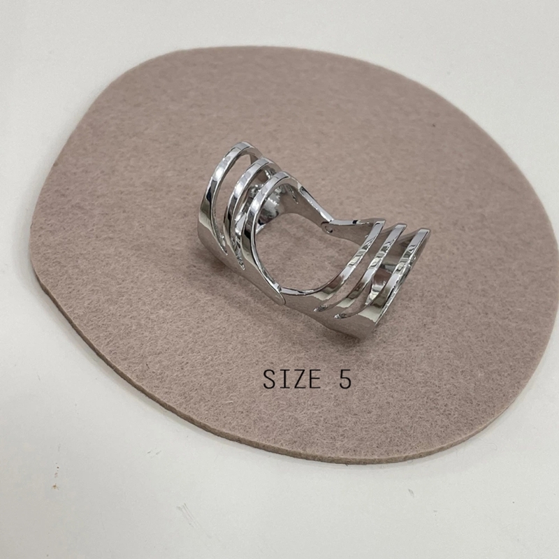 Anillo de nudillo de dedo índice hueco Punk Simple, anillo grueso flexible Retro, joyería de , anillos de articulación de declaración gótica