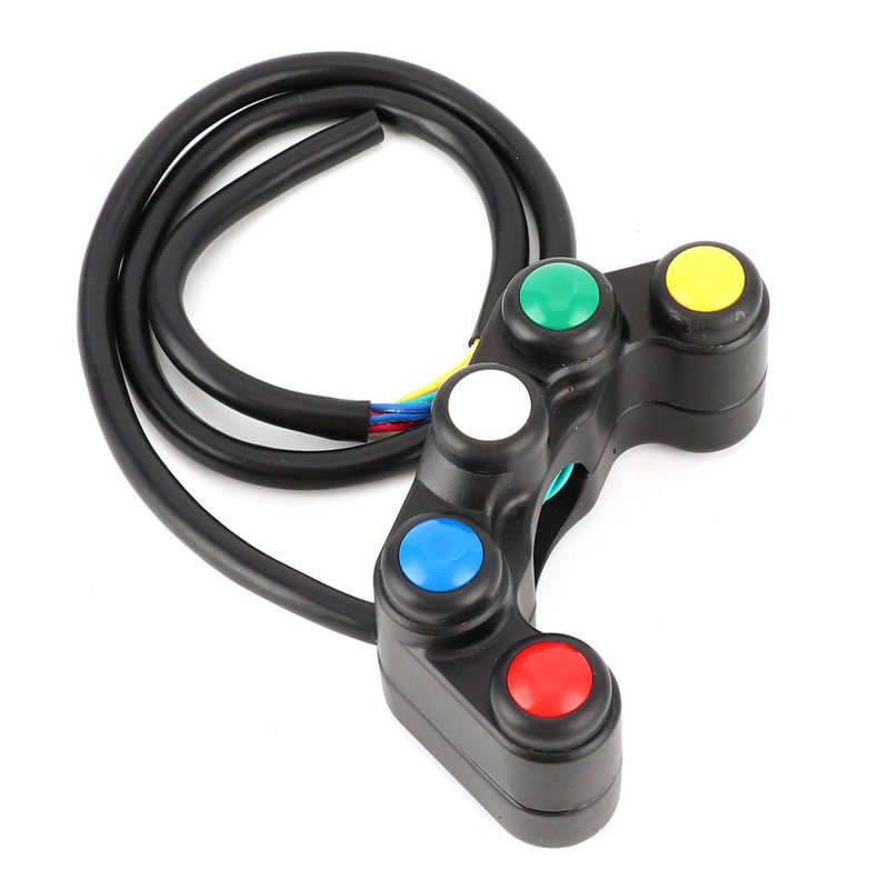 Accesorios de coche, mando remoto, 5 botones, ATV, conjunto de interruptor de Control de motocicleta para manillar de 22mm (7/8 pulgadas) con