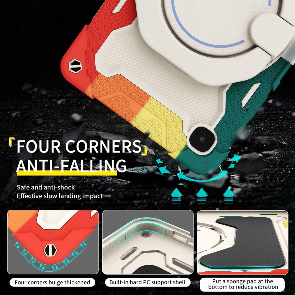 Kids Case for Samsung Galaxy Tab A7 Lite Case 8.7 Inch SM-T220 T225 Tablet Protective Cover with 360 Rotation Handheld Funda