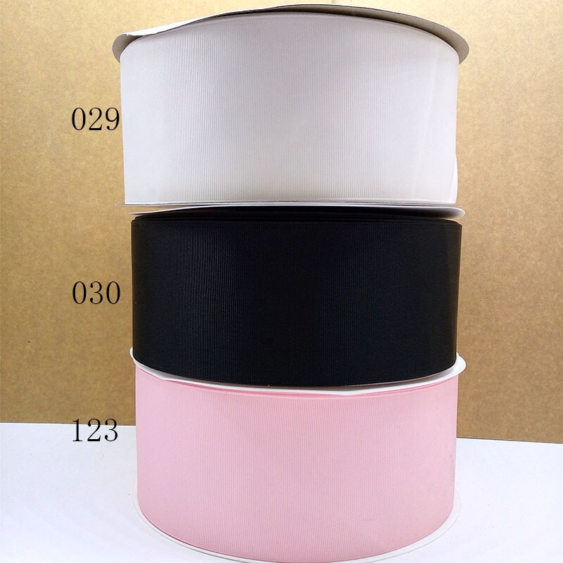 Pick Sizes 6 9 13 16 19 22 25 28 32 38 50 57 63 75 100 MM ter solid color plain Grosgrain Ribbon 100Y/colorWidth 100% polyes