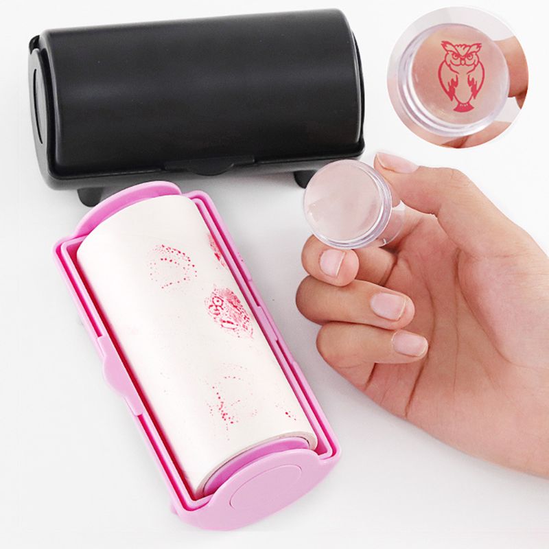 1 rouleau supprimer tampon vernis à ongles papier buvard rose noir feuilles absorbant l'huile manucure outils de nettoyage Nail Art outil de soin
