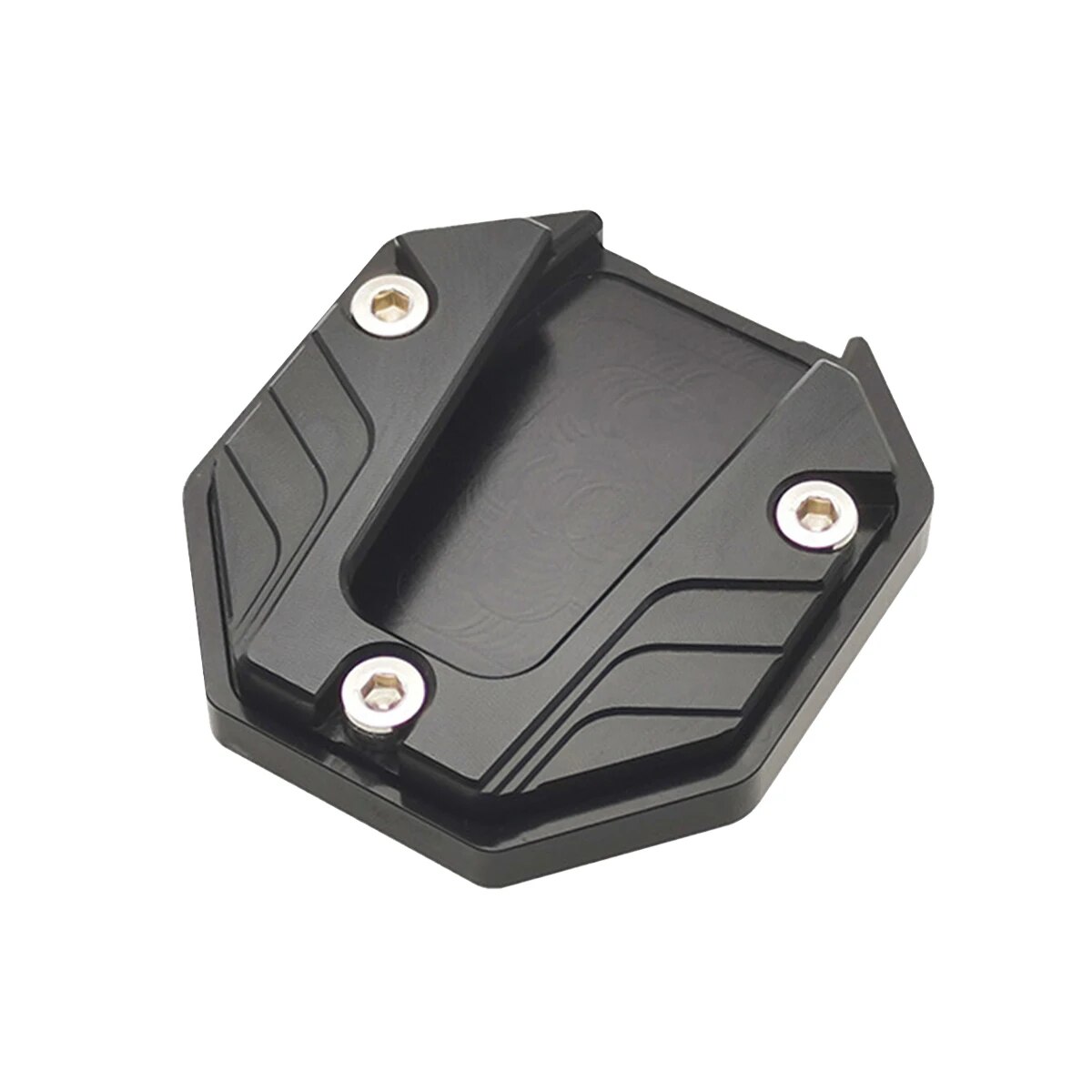 Supporto per cavalletto per bici da moto in lega di alluminio CNC Supporto laterale per piede Estensione base allargata Supporto per poggiapiedi Accessori per moto: Grigio scuro