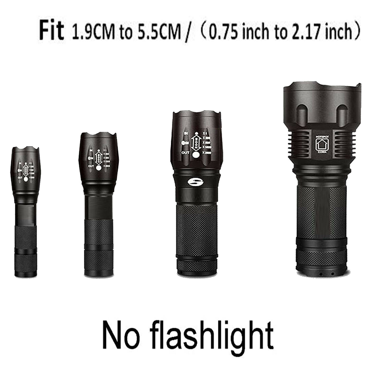 Magnetic Flashlight Holder Flexible Flashlight Mounting Brackets &amp; Strong Magnet