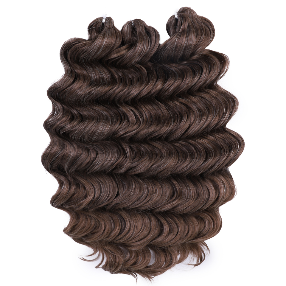 Extensiones de cabello trenzado de arcoíris, pelo sintético ondulado profundo, Passion Twist, Crochet, 24 pulgadas/60cm, ombré, marrón, Rubio: T1B/613