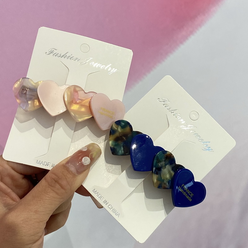 Pinzas para el pelo con forma de corazón de acetato de Corea para mujer Rosas pasador de pelo para mujer clip estrella horquillas pelo mujer decorativas leopardo pasadores de pelo para mujer broche para cabello