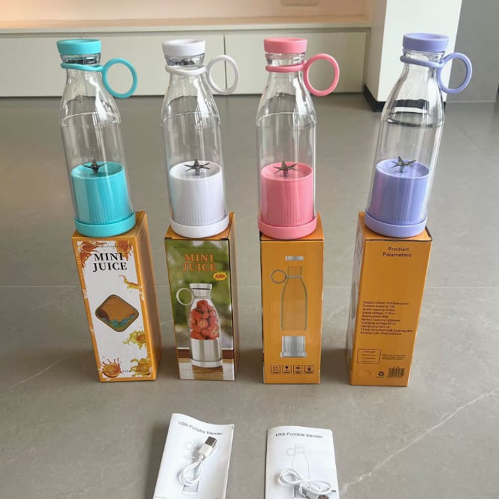 Liquidificador portátil de suco fresco, copo espremedor recarregável usb, 6 lâminas, copo espremedor elétrico multifuncional, frutas, leite, liquidificador de mistura