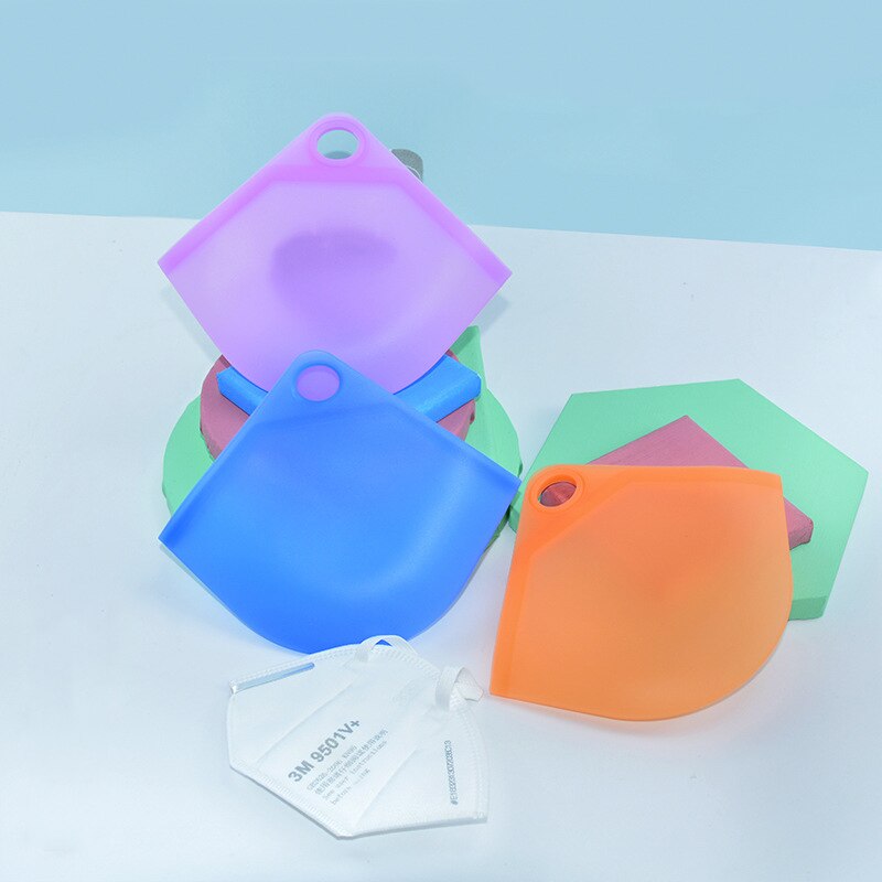 Bärbar ansiktsmask förvaringsbox gel isolera bakterier förvaringsväska täcka hållare väska arrangörer hållare väskor resetillbehör