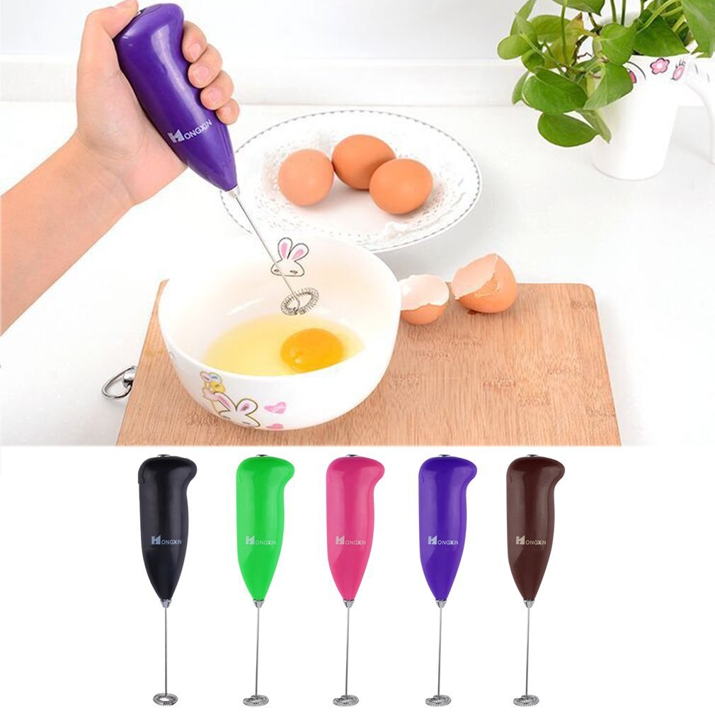 Venda de alta qualidade café leite bebida elétrica batedor misturador espuma espuma cozinha ovo batedor lidar com ferramentas de cozinha 5 cores