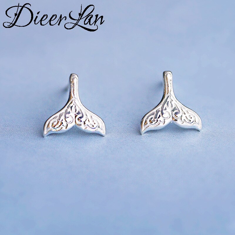 Dieerlan Bijoux Dubai Sieraden Sets 925 Sterling Zilveren Vis Mermaid Tail Kettingen Oorbellen Voor Vrouwen Meisjes Statement Sieraden