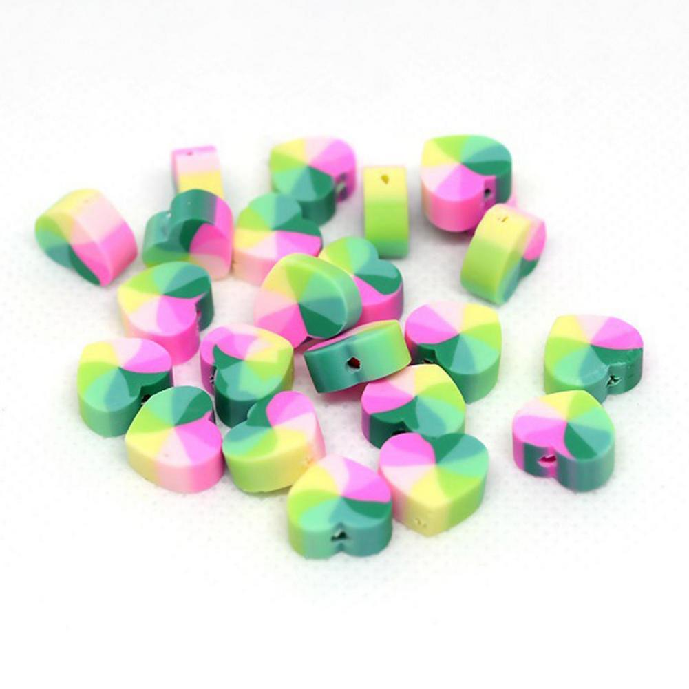 100pcs Clay Spacer Beads Polyme Clay Beads For Jewelry Making Sunflower Pig Frog Fruit Spacer Seed Beads For Jewelry Making DIY: C