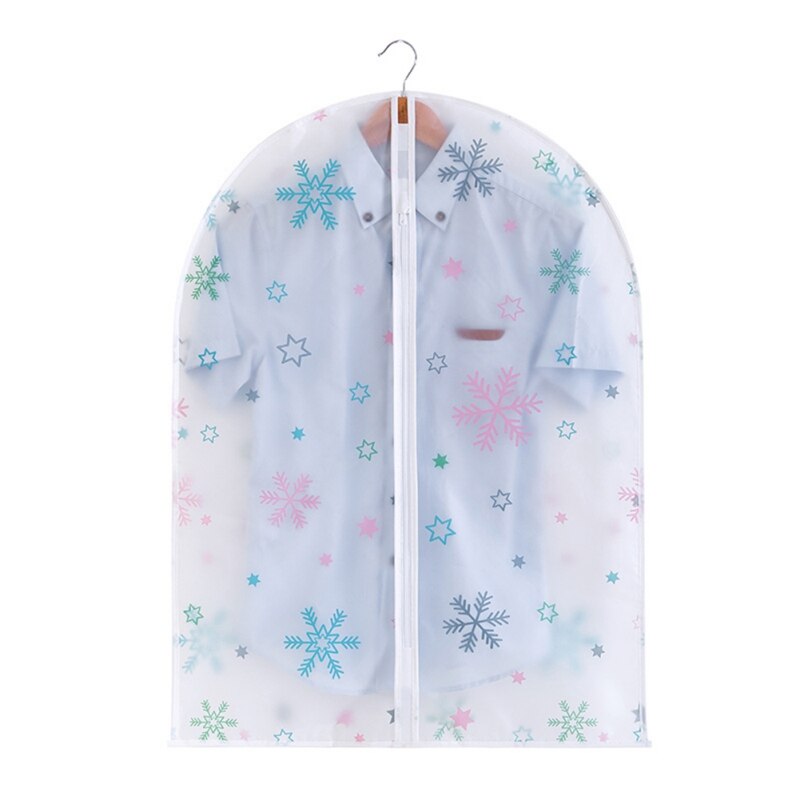 Cute Pattern Transparent Wardrobe Coat Storage Hanging Bag Clothes Dust Cover Hanging Bag Clear Garment Suit Dress Protect Cover: D / M