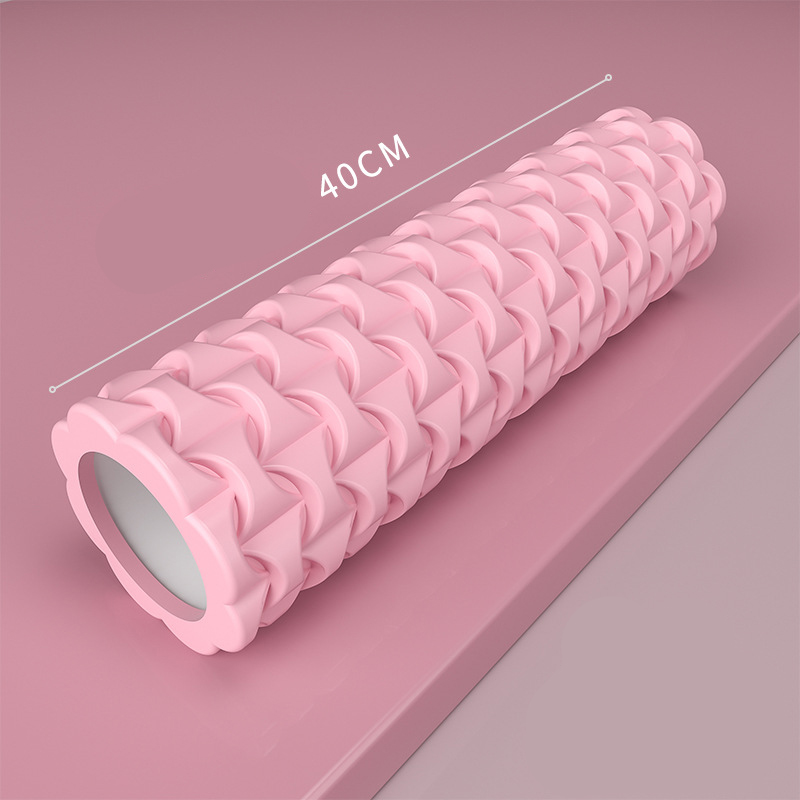 Rullo di schiuma di forma fisica della palestra della colonna di Yoga Pilates esercizio di Yoga rullo di massaggio muscolare posteriore rullo di Yoga morbido rullo muscolare trasporto di goccia: Black