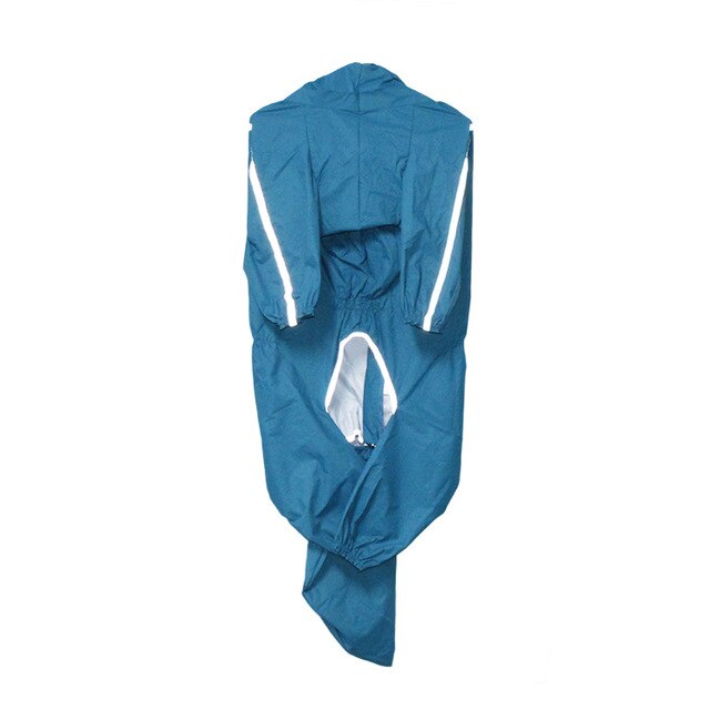 Regenmantel für hunde, reflektierend, wasserdicht, für vierbeiner, komplett inklusive schwanzschutz, regenmantel für mittelgroße und große hunde: Jungenblau / 9xl