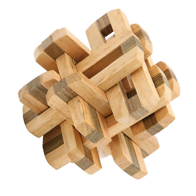Wooden Unlock Interlock Toy Improve Flexibility Wooden Interlocking Puzzles for Home Play for Adults