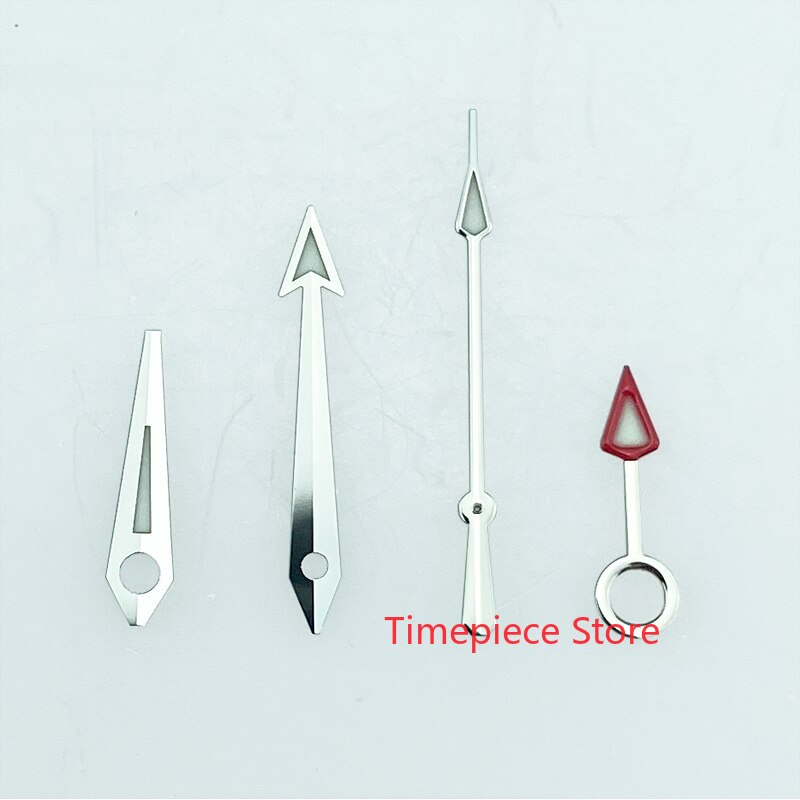 Silver Red Watch Hands Make For DG3804 Pearl DG5833 GMT Super Blue Luminous Silver Aqua Terra Style Mens Watch