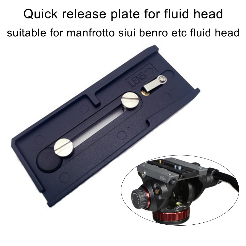 Sliding Rail Tripod Aluminum Alloy Screw Quick Release Plate Monopods Mount Portable Photography For Manfrotto 500AH 501 577