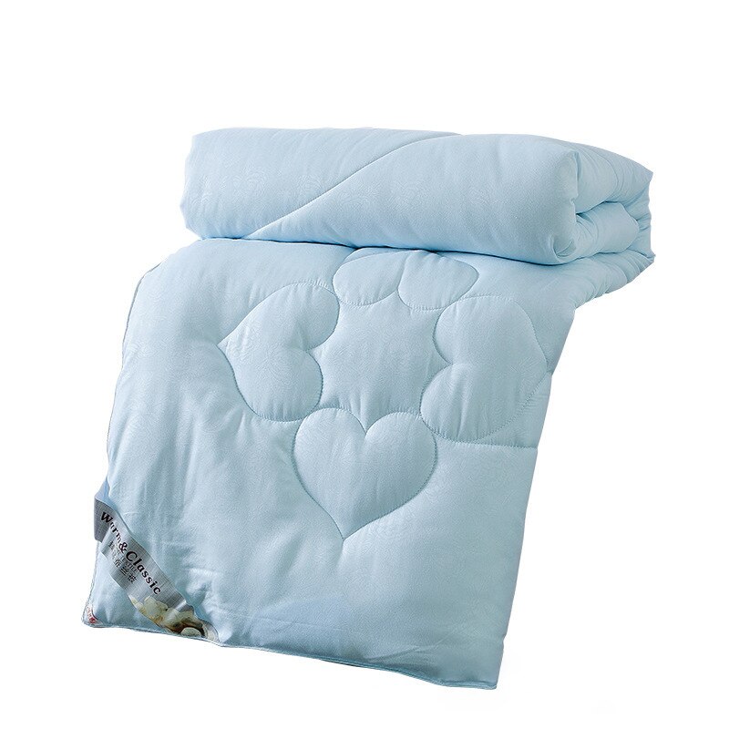 Vier Seizoenen Universele Quilt Voor Winter/Zomer Enkele Dubbele Quilts Hart Gedrukt Warm Dekbed Dikker Dekbed Thuis Beddengoed