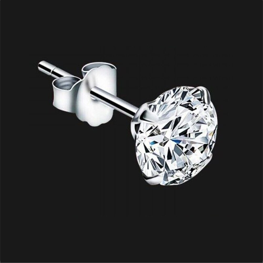 1 Paar Classic Roestvrij Stee Stud Oorbellen Voor Vrouwen Cz Zirkoon Oor Piercing Chirurgisch Staal Oor Sieraden Voor Mannen Jongens vrouwen Meisjes