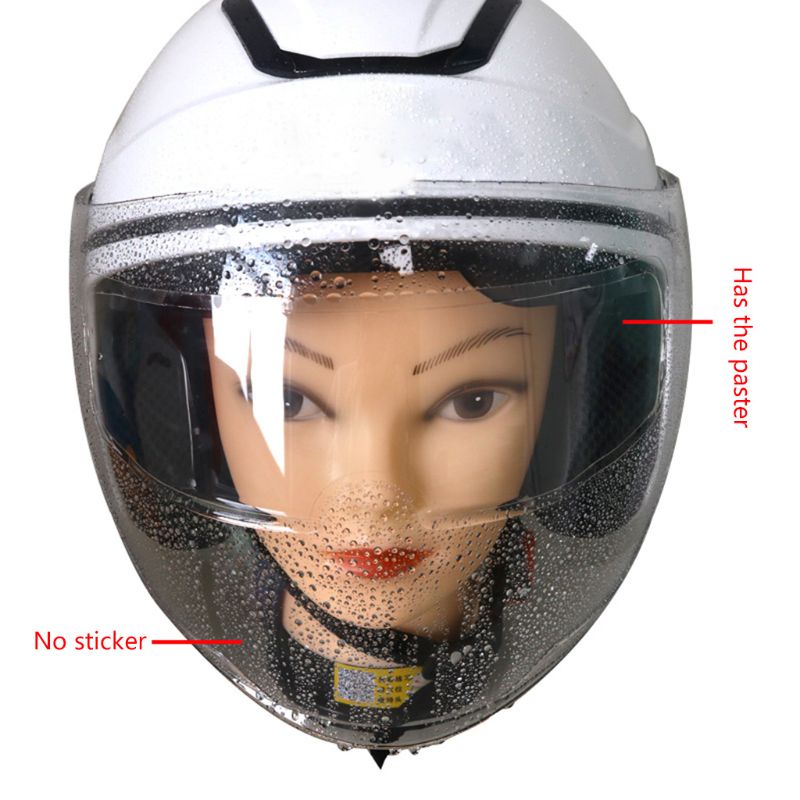 Universal Helmet Clear Anti-Fog Patch Film Motorcycle Helmet Lens Fog Resistant Films for Helmets