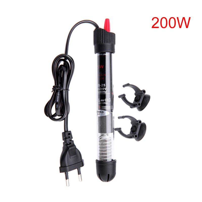 1 unidad de calentador de acuario, accesorios de acuario para Tanque De Agua de peces, varilla de calentamiento de temperatura constante automática, calentador de ahorro de energía: 200W
